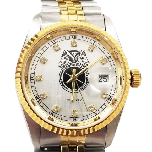 Vintage AFL-CIO International Brotherhood of Teamsters Watch w/Crystal Chips - Picture 2 of 13